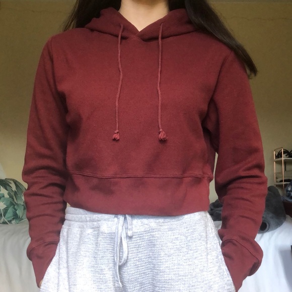 Sunday Best (Aritzia) Bovary T-Shirt (lightweight waffle-knit hoodie) - Picture 2 of 6